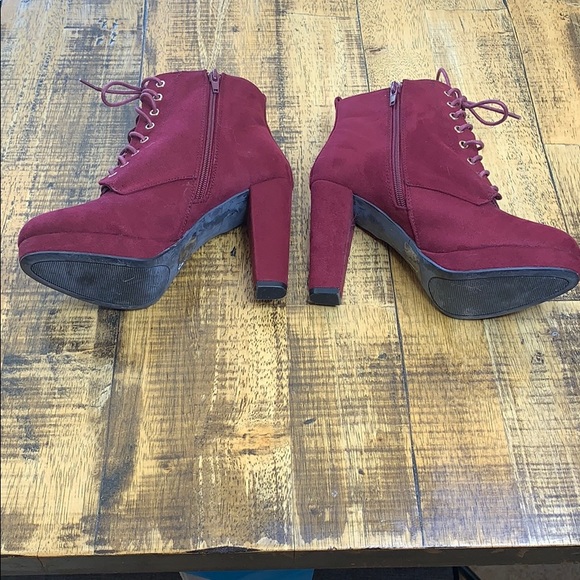 Burgundy booties - Picture 5 of 8